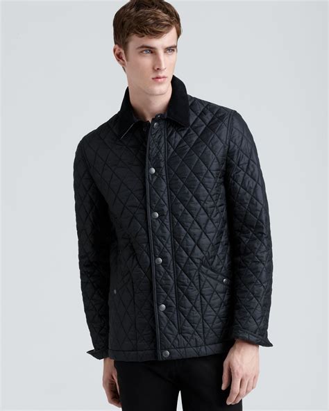 Burberry men's quilted jacket sale